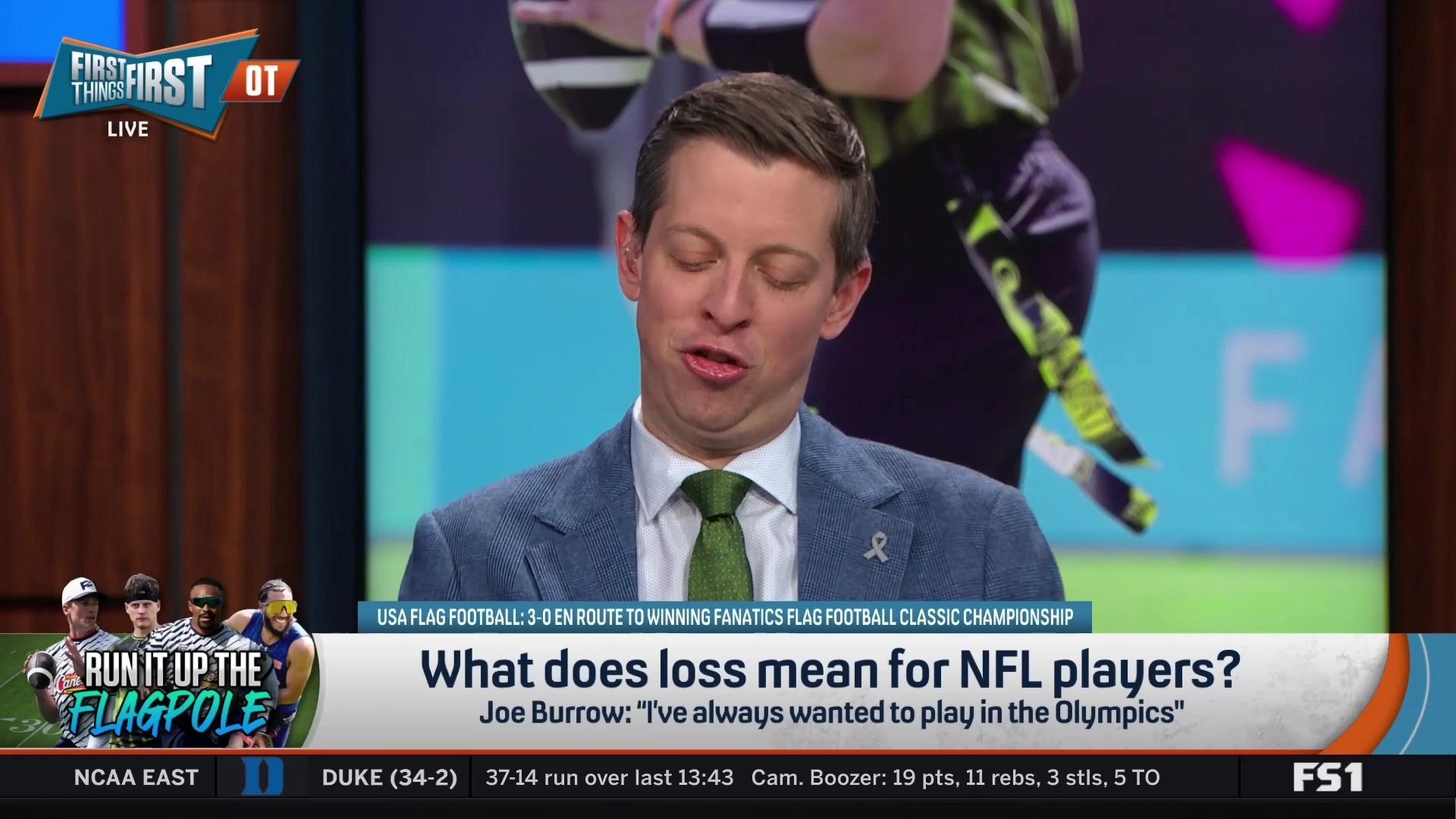 Joe Burrow's Olympic aspirations challenged by NFL players' flag football performance