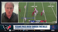 Jon Gruden analyzes Texans' dominant pass rush against the Bills