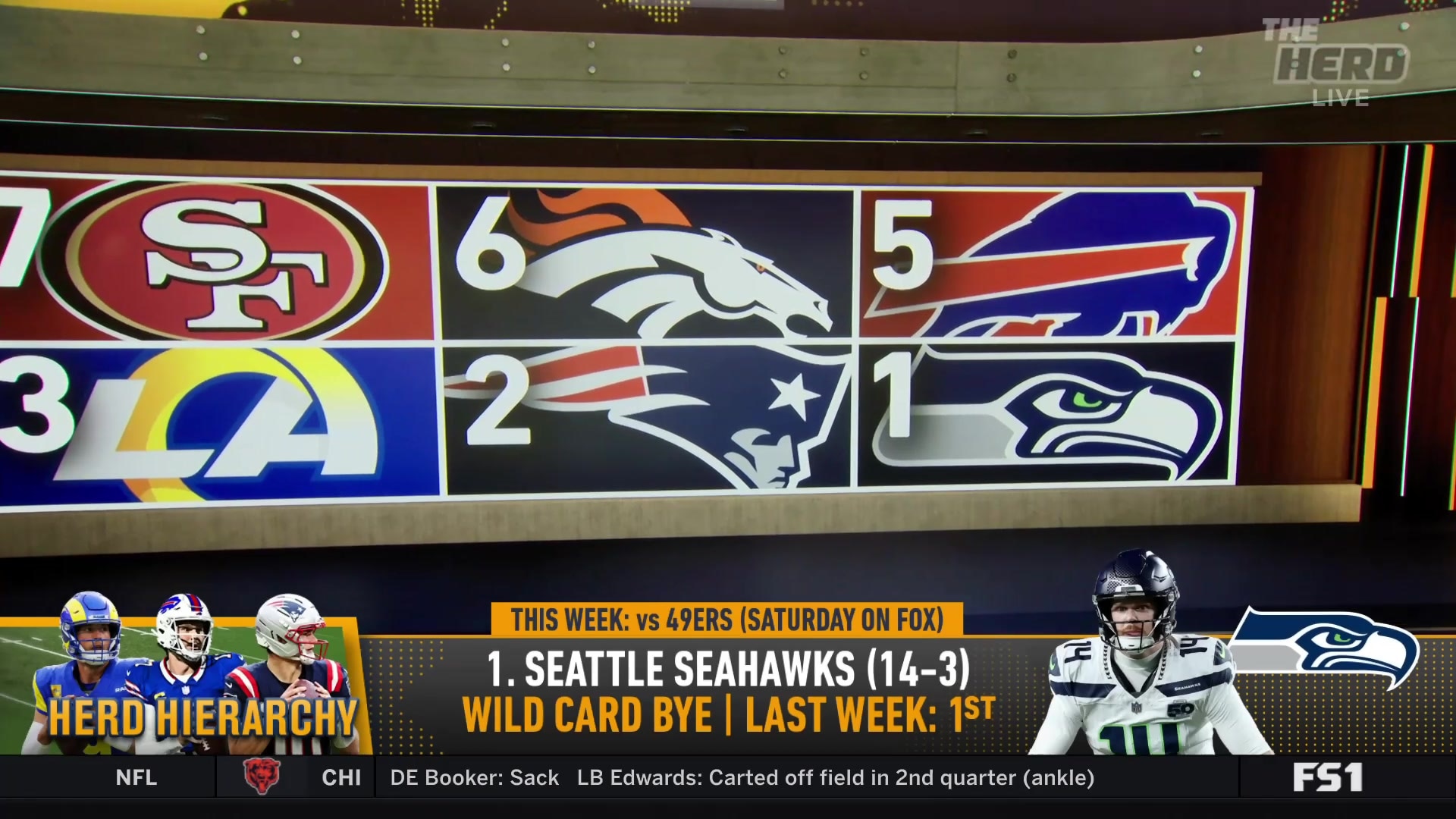 Colin Cowherd names Seattle Seahawks his top playoff team