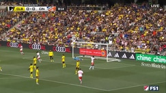 Kevin Kelsy opens the scoring with a header