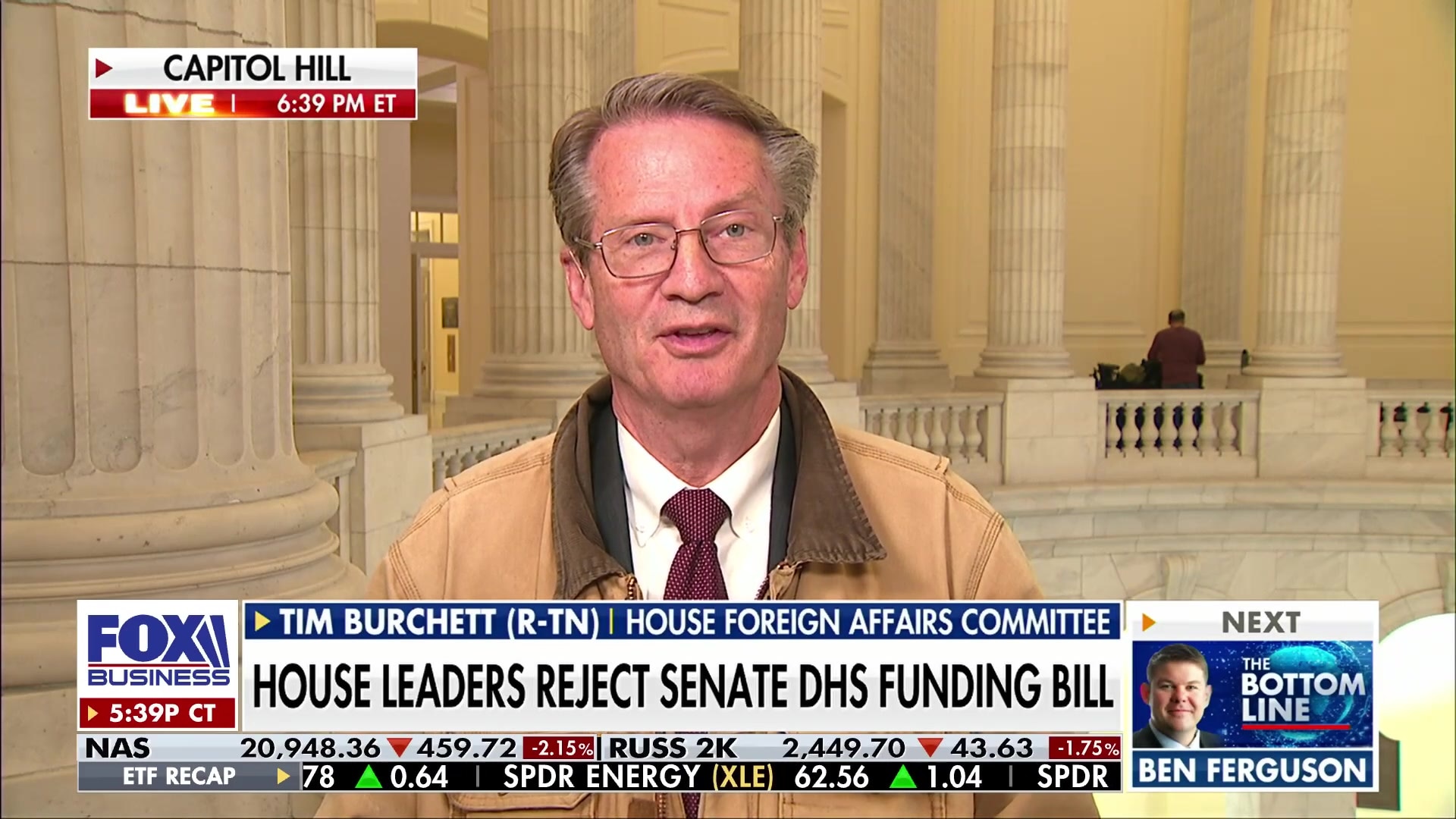 Congressman Tim Burchett criticizes Senate for "gutless" DHS funding and political motives