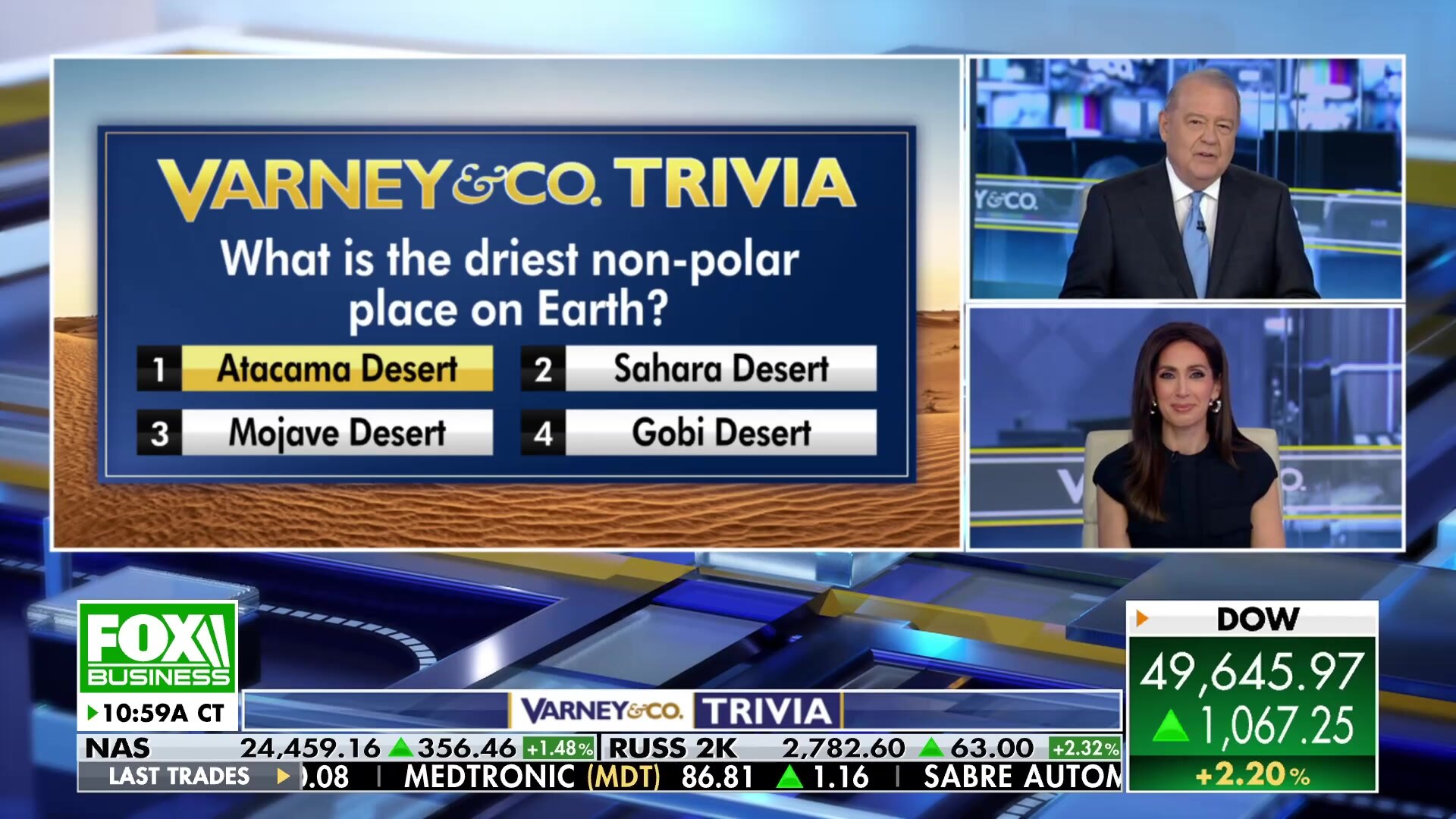 What is the driest non-polar place on Earth?