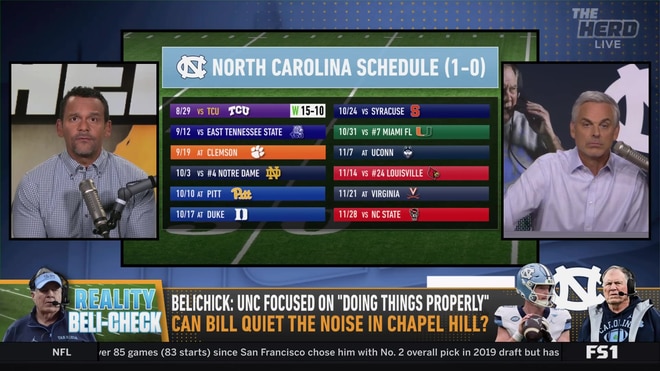 Colin Cowherd and Jason McIntyre debate Bill Belichick's future at UNC