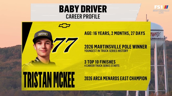 Tristan McKee makes history as youngest NASCAR Truck Series pole sitter