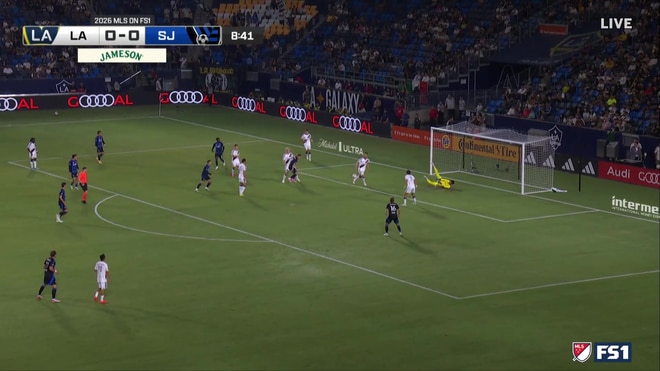 Luka Jovanovic's shot on target is saved