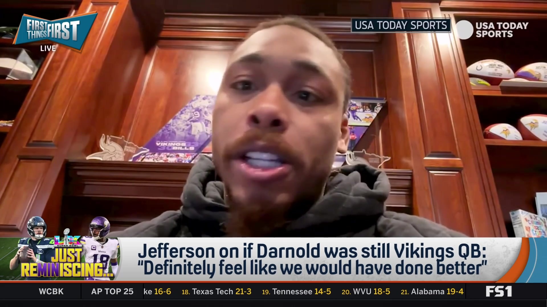 Justin Jefferson laments Sam Darnold's departure from Vikings