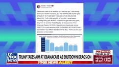 Trump takes aim at Obamacare as shutdown drags on