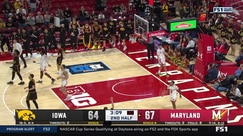 Bennett Stirtz makes a two-point layup for Iowa