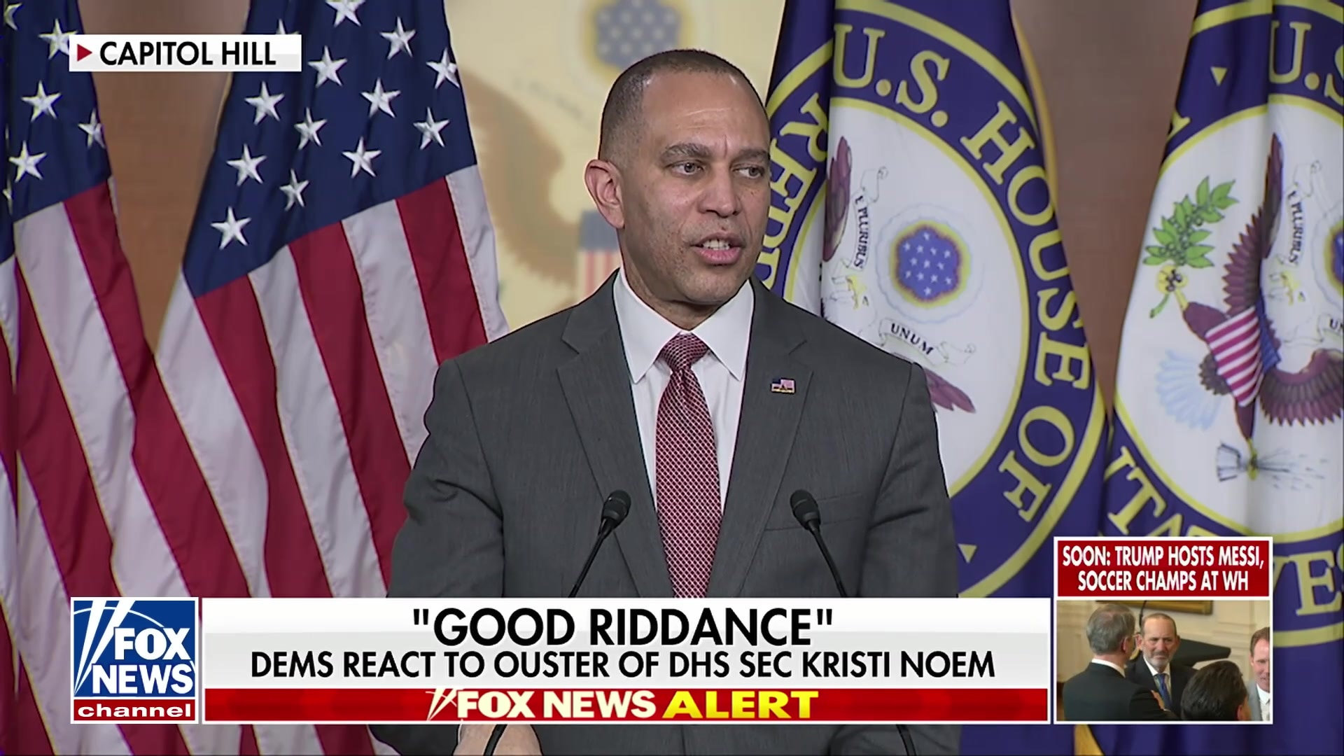 Democrats celebrate Kristi Noem's ouster from DHS as 'good riddance'