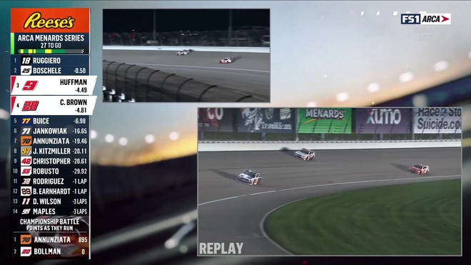 Landon S. Huffman makes spectacular drift save at Kansas