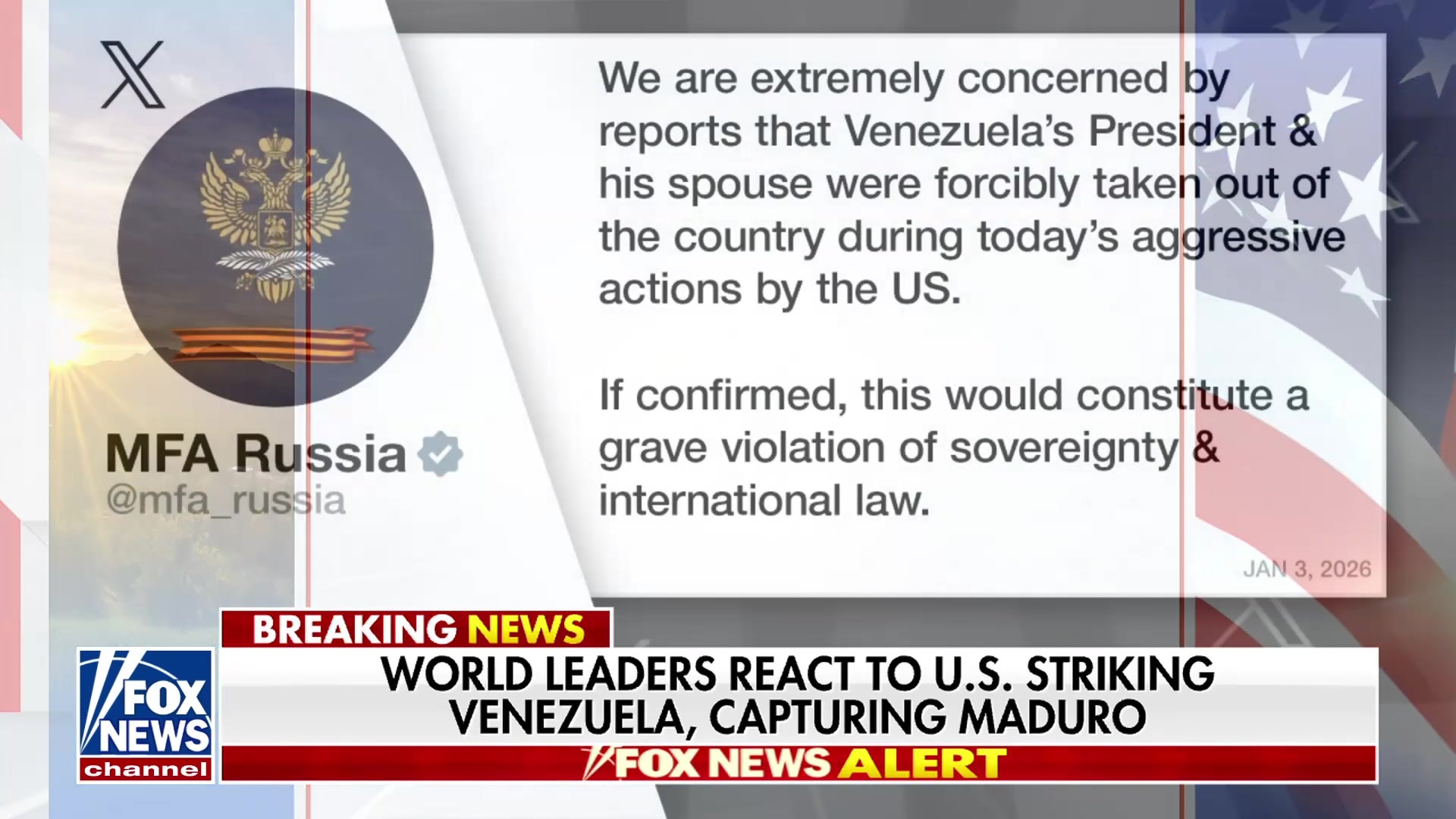 Russia and Iran blast US actions in Venezuela as 'grave violation of sovereignty'