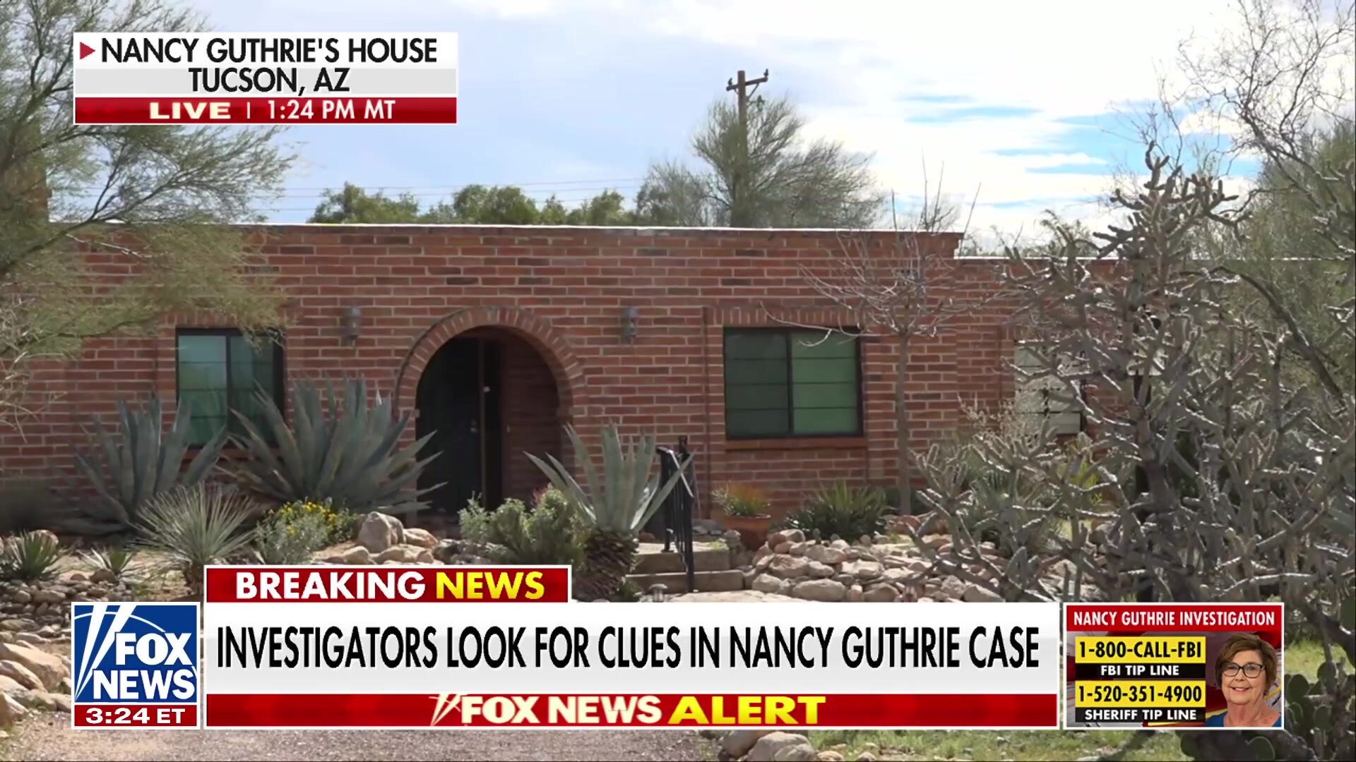 Watch Investigators search for clues in Nancy Guthrie disappearance ...