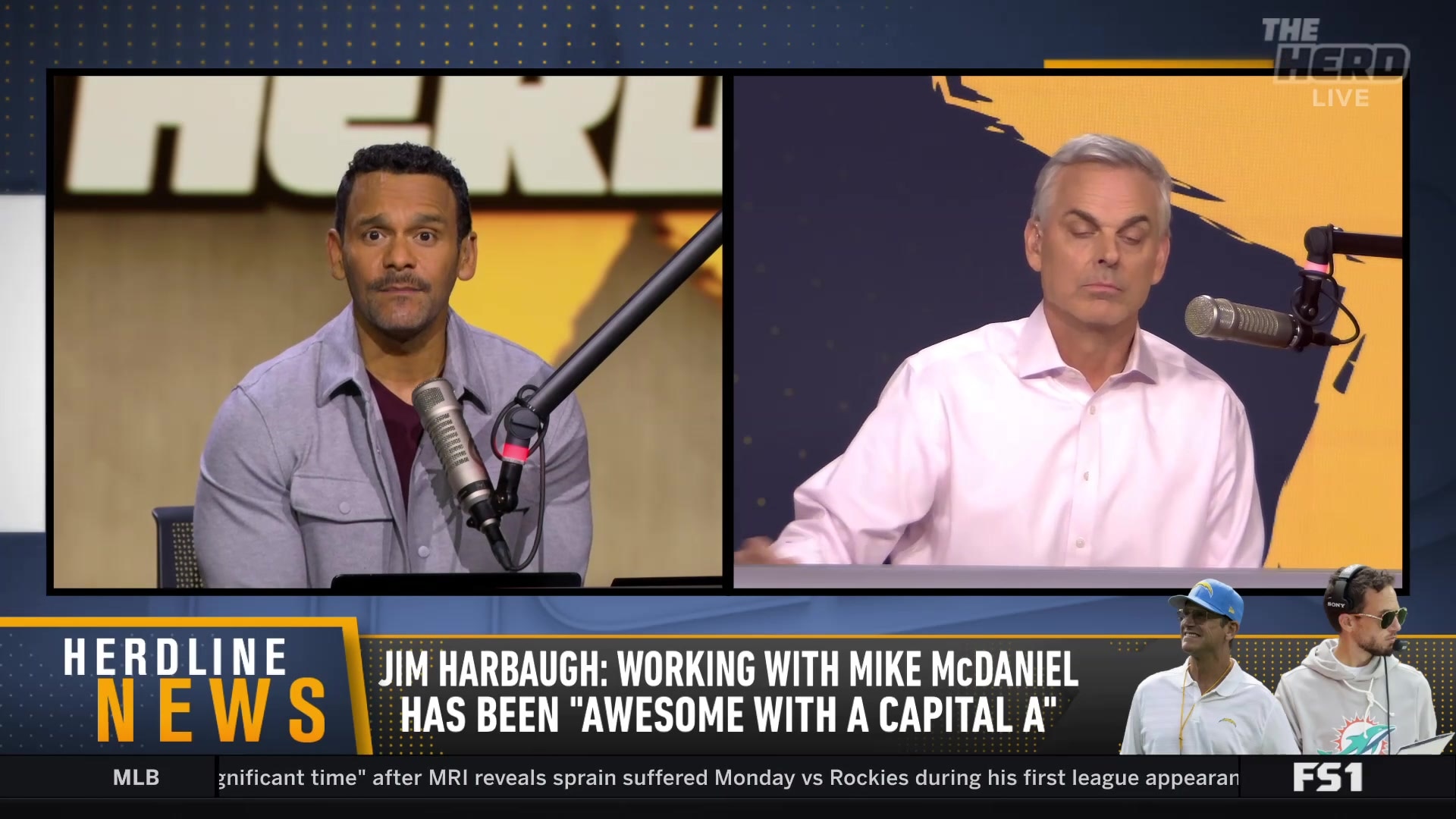 Colin Cowherd predicts an A+ season for the Chargers under Jim Harbaugh