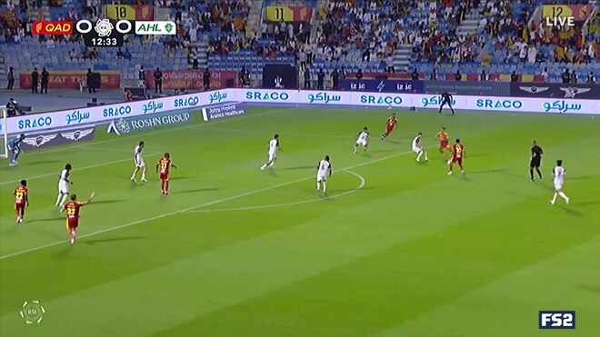 Julian Quinones' powerful header is denied by goalkeeper's save