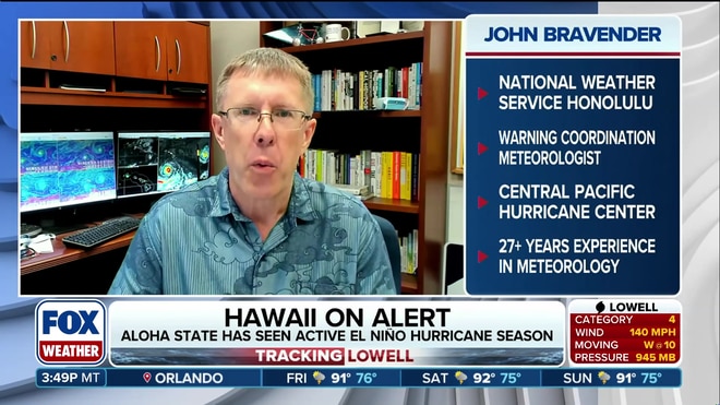 Hawaii on alert as Hurricane Lowell threatens direct impact
