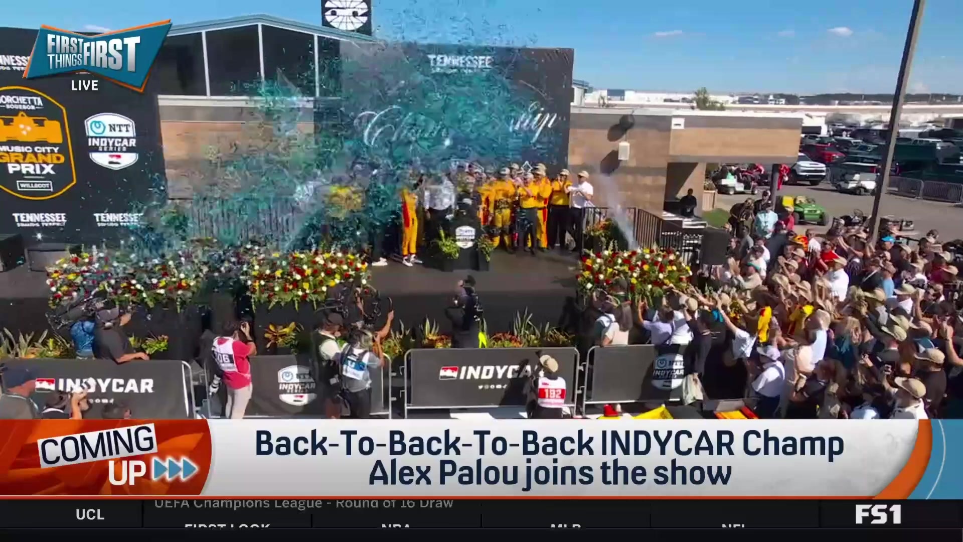 Back-to-back-to-back IndyCar champ Alex Palou joins First Things First