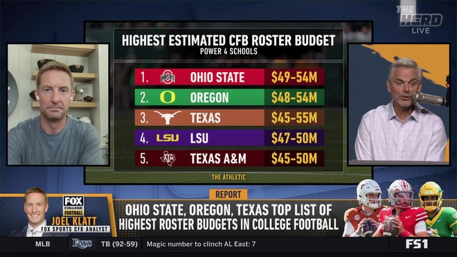 Colin Cowherd and Joel Klatt debate NIL spending in college football