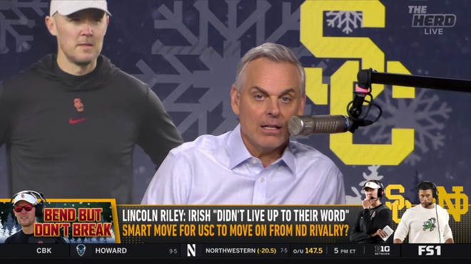 Colin Cowherd and Joel Klatt break down the USC and Notre Dame rivalry and playoff advantage