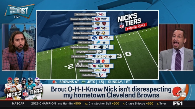 Chris Broussard defends the Cleveland Browns from Nick Wright's tier drop