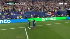 Ousmane Dembélé scores his first World Cup goal for France