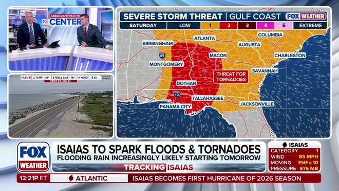 Bob Van Dillen and Stephen Morgan explain Hurricane Isaias tornado threats