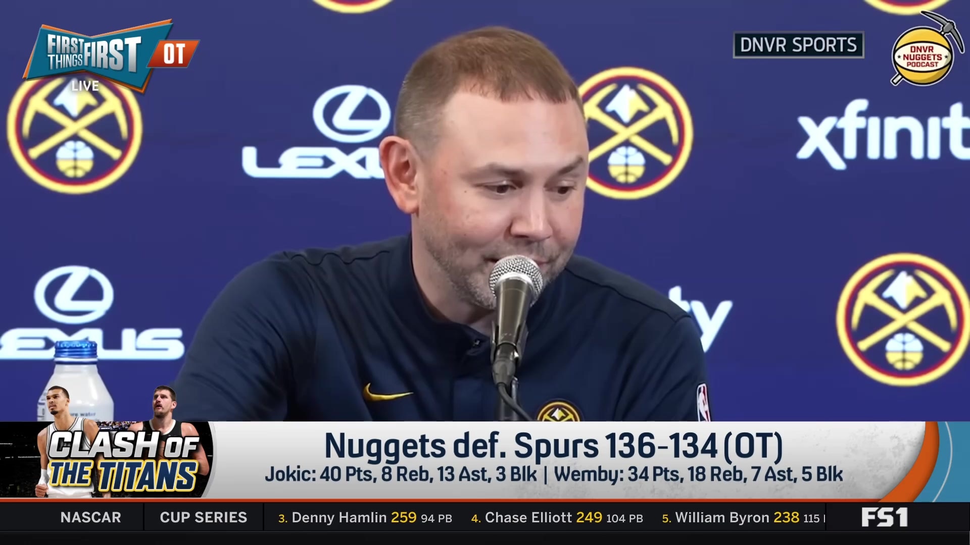 Michael Malone on Jokic vs Wemby matchup