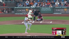 Turner Hill rips an RBI double to right field