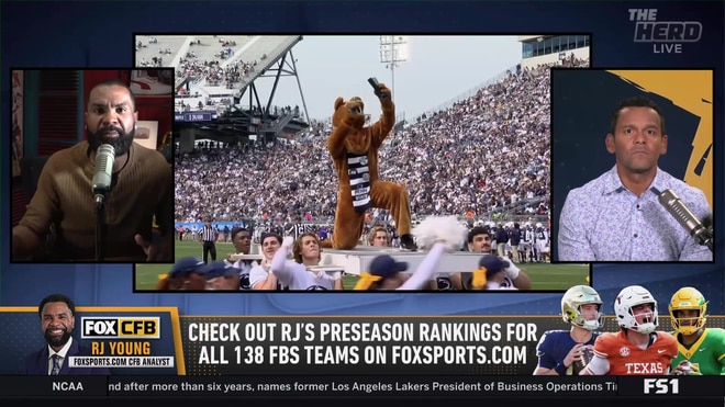 RJ Young claims the college football balance of power belongs to the Big Ten