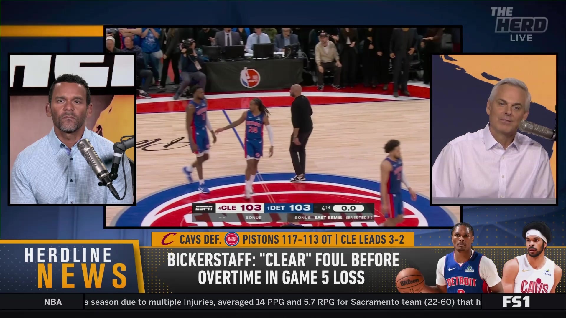 Was a "clear foul" missed in Cavaliers vs. Pistons game?