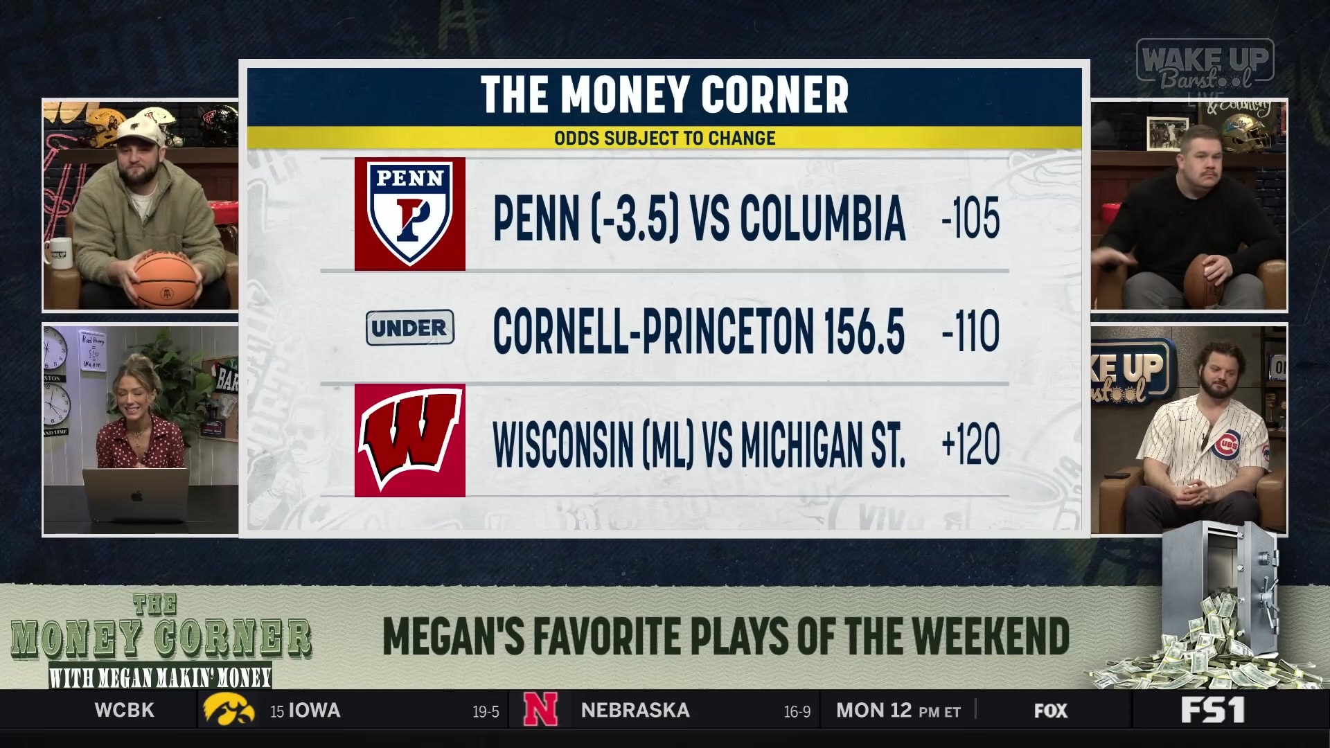 Megan's final college basketball pick: Wisconsin vs Michigan State moneyline