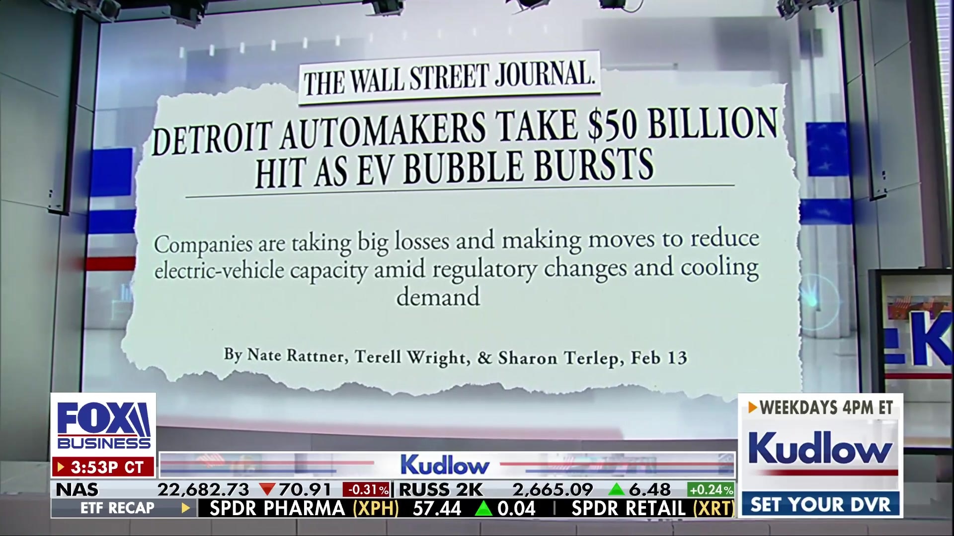 Detroit automakers lose $50 billion as EV bubble bursts