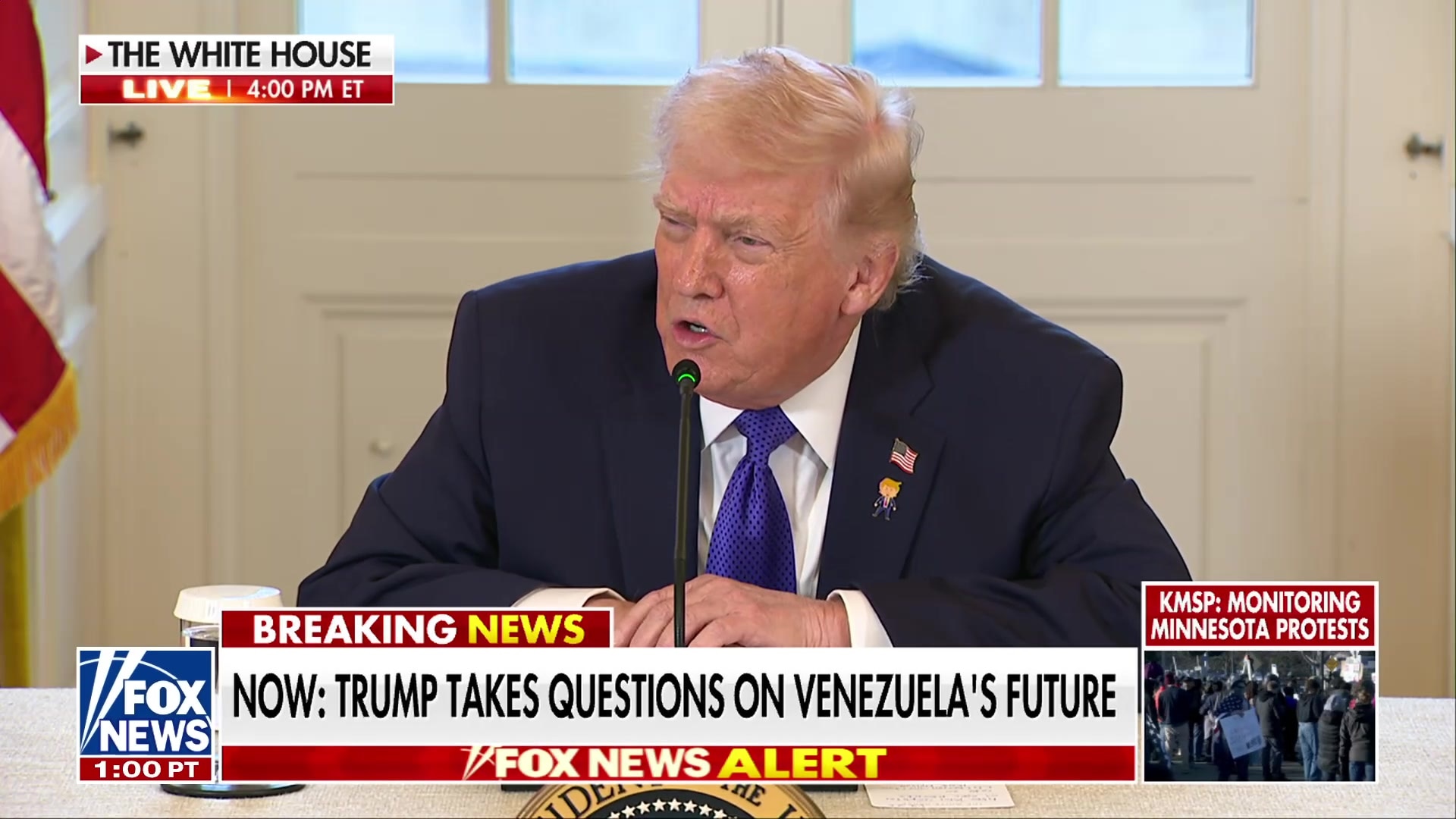 Trump warns Iranian leaders not to "start shooting" protesters