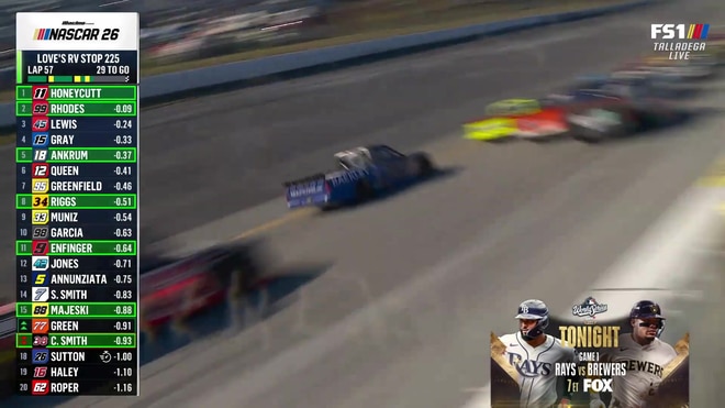 Jake Garcia takes a hard hit into the wall at Talladega