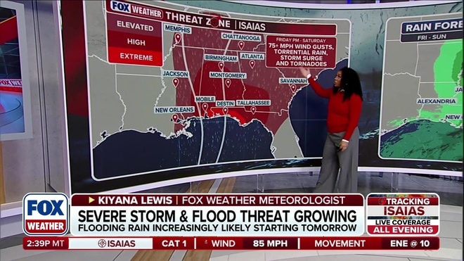Kiyana Lewis warns of tornado and flood threats ahead of Hurricane Isaias