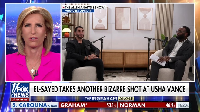 Laura Ingraham, Tudor Dixon blast Abdul El-Sayed's 'creepy' Vance obsession