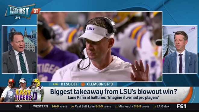 Lane Kiffin's hilarious halftime comment highlights LSU's blowout win over Clemson