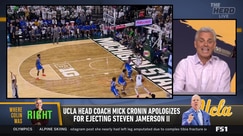 Colin Cowherd on UCLA coach Mick Cronin's apology after player ejection
