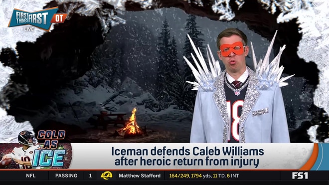 Nick Wright's 'Iceman' defends Caleb Williams after heroic return