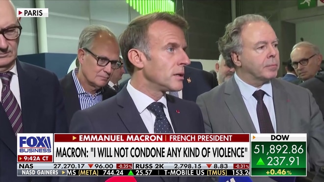 Emmanuel Macron condemns violent student protests in Paris