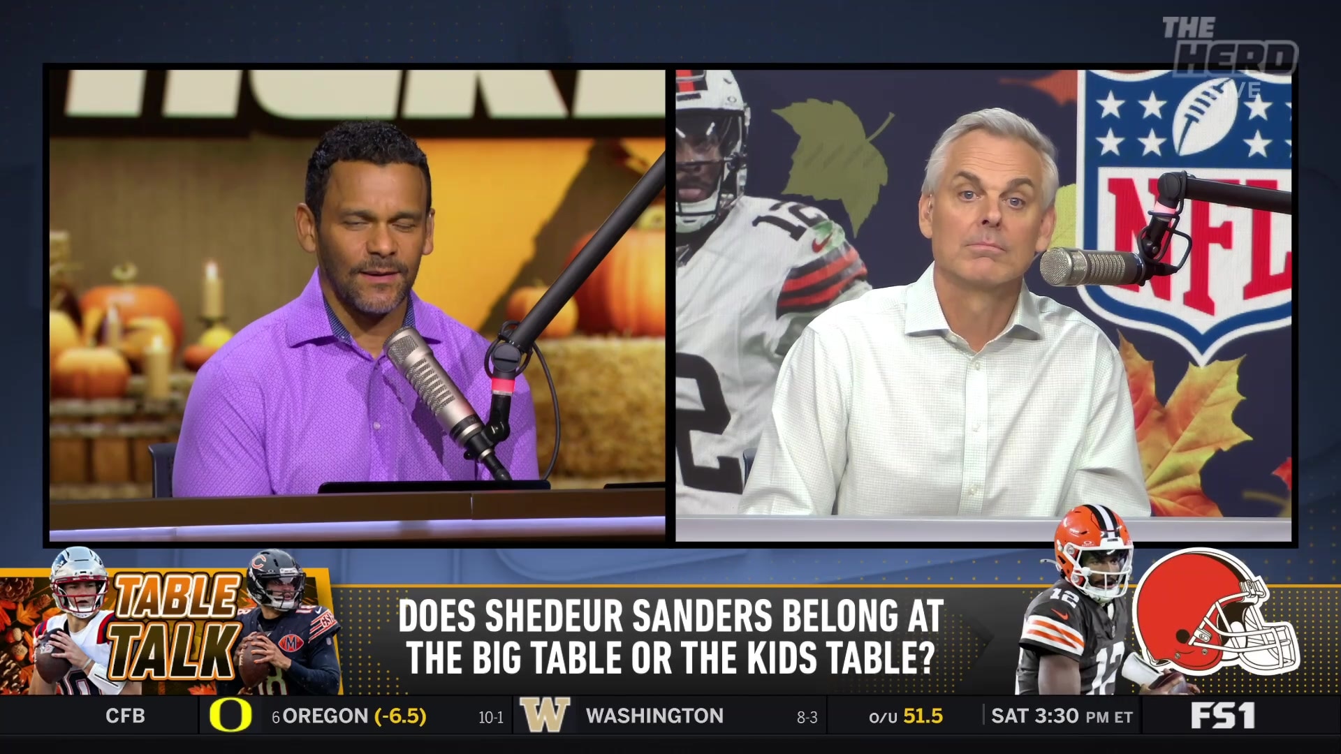 Colin Cowherd creates "Legendary Table" for Shedeur Sanders