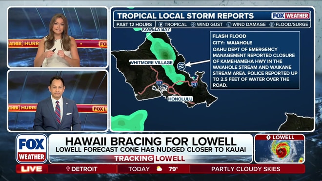 Hurricane Lowell threatens Hawaii with flooding rain, wind, and high surf