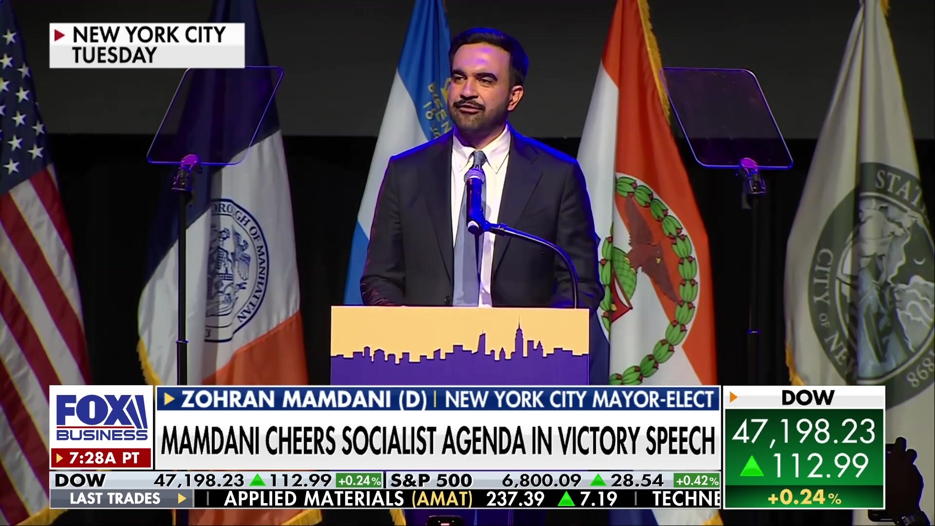 Zohran Mamdani tells Donald Trump to "Turn the volume up!" in victory speech