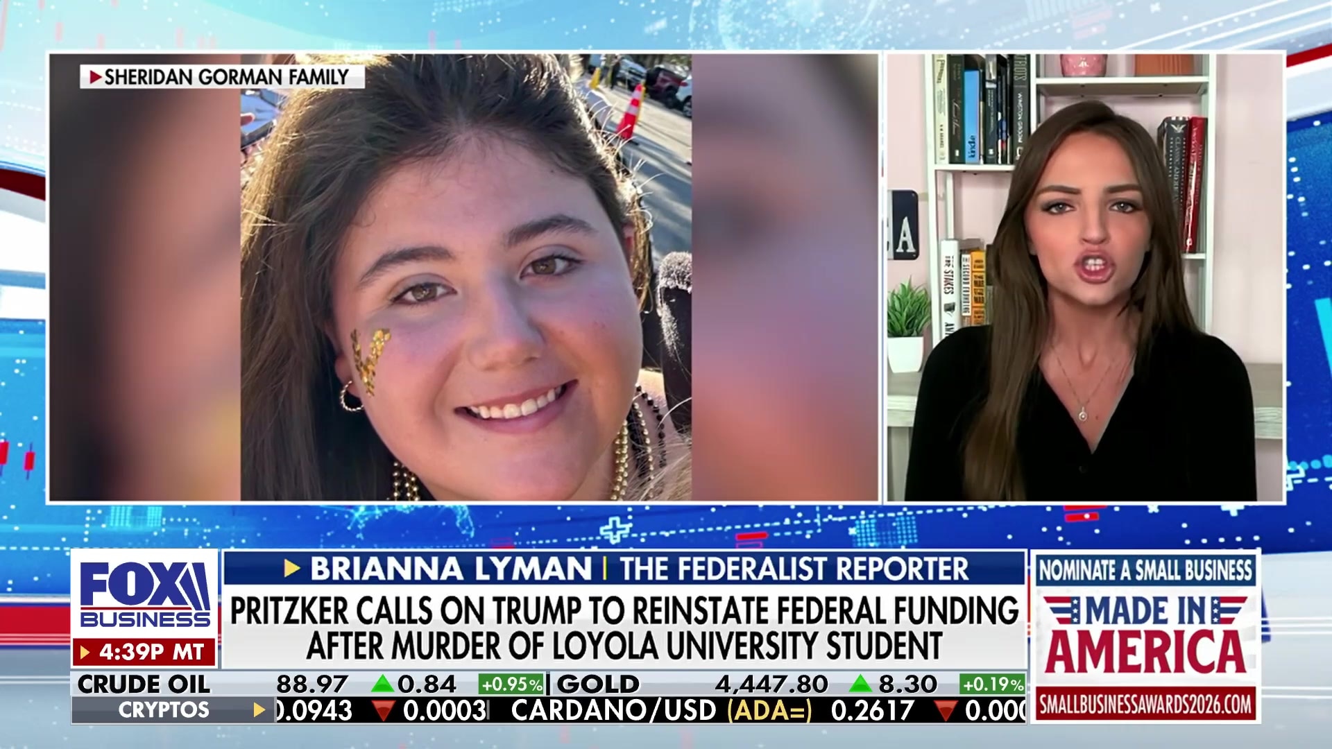 Brianna Lyman blames political decisions for Loyola student's death