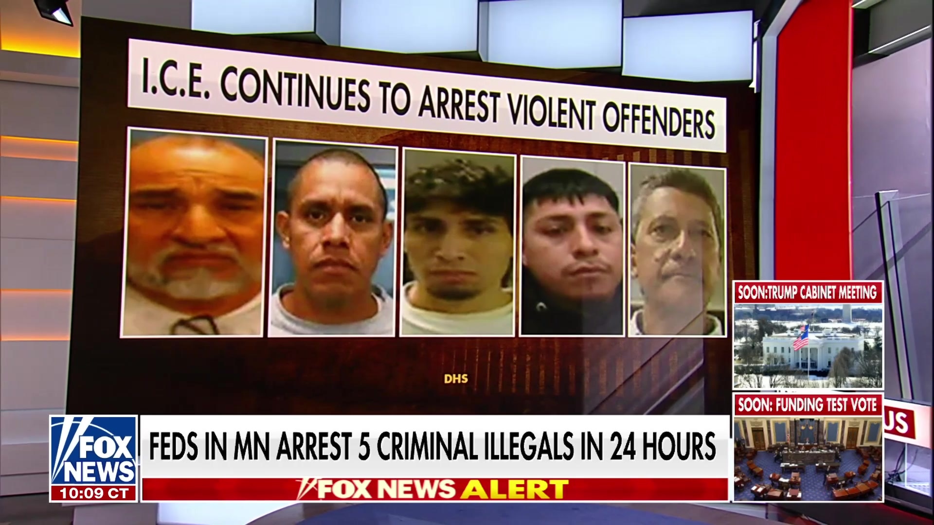 DHS announces arrest of five violent criminal illegal immigrants in Minneapolis in 24 hours