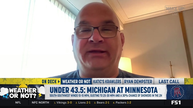 Chris Fallica's weather-based college football under picks