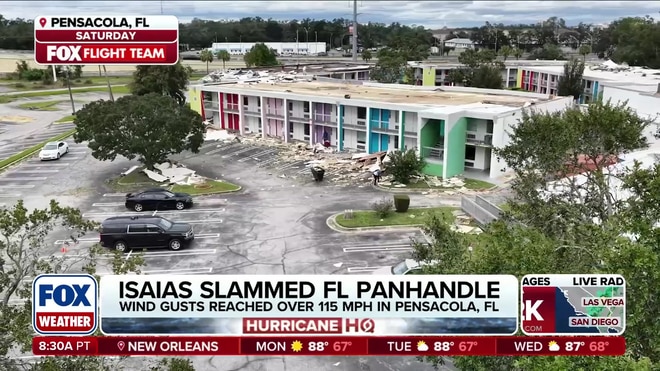 Hurricane Isaias causes severe wind damage in the Florida Panhandle