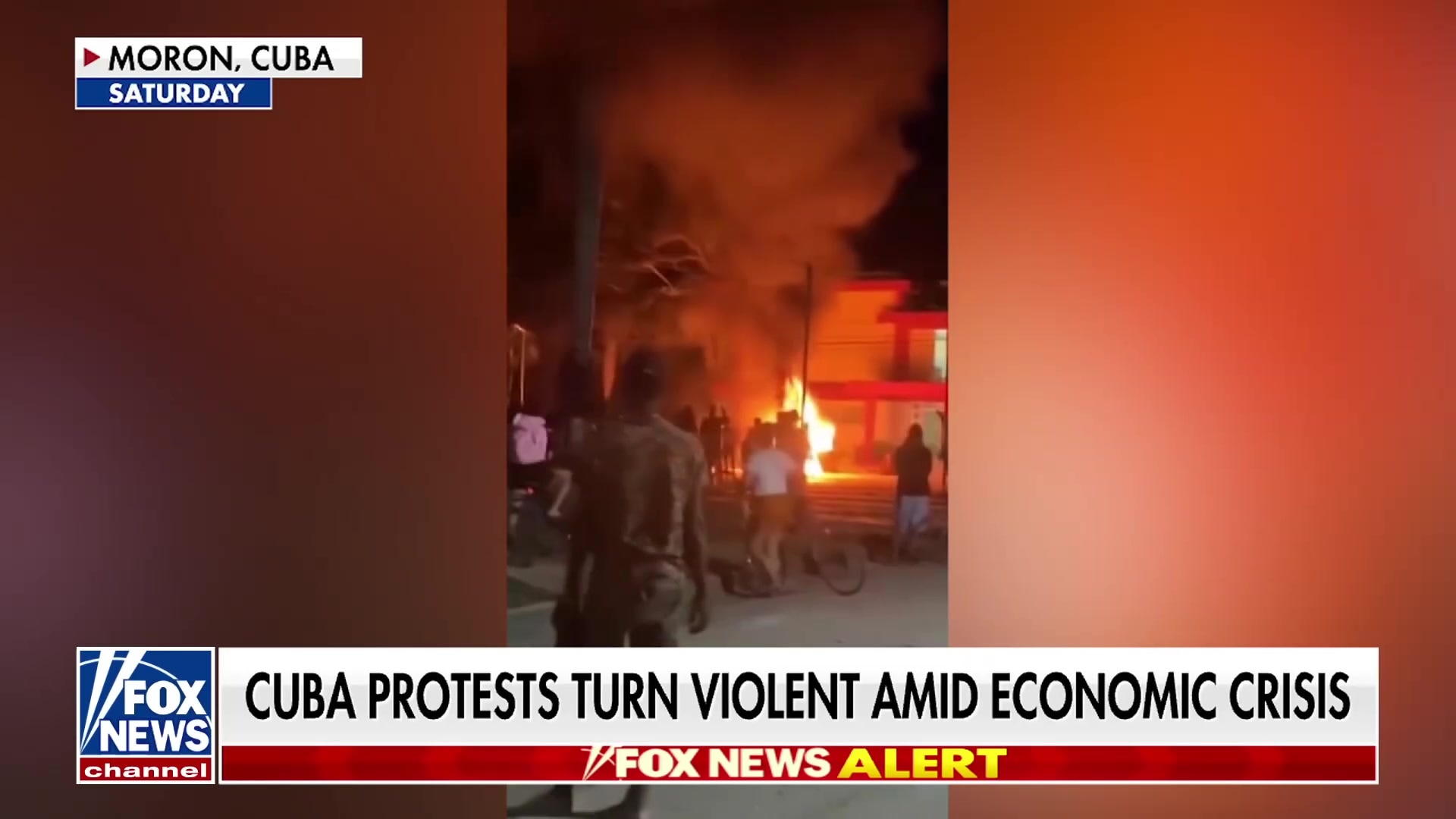 Video shows violent anti-government protests erupting in Moron, Cuba