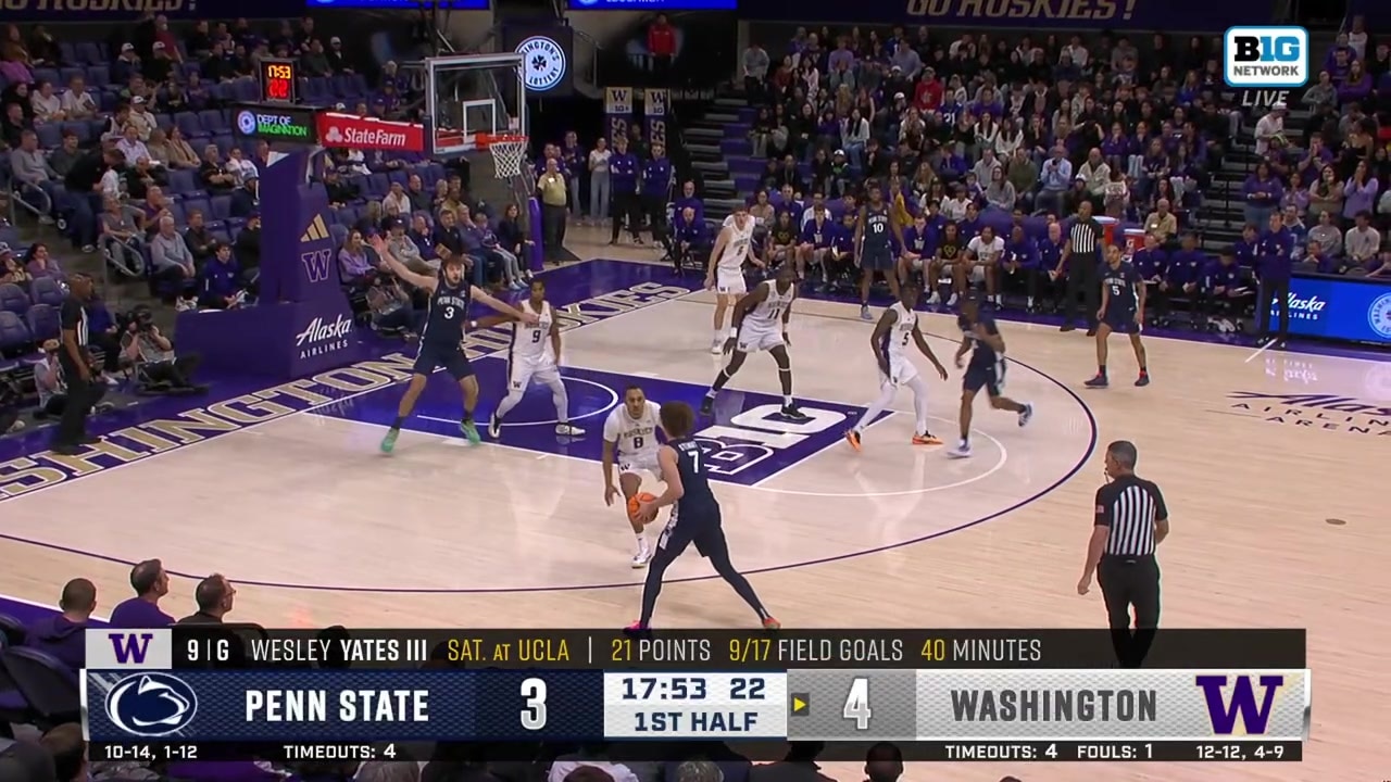 Dominick Stewart hits a three-point jump shot