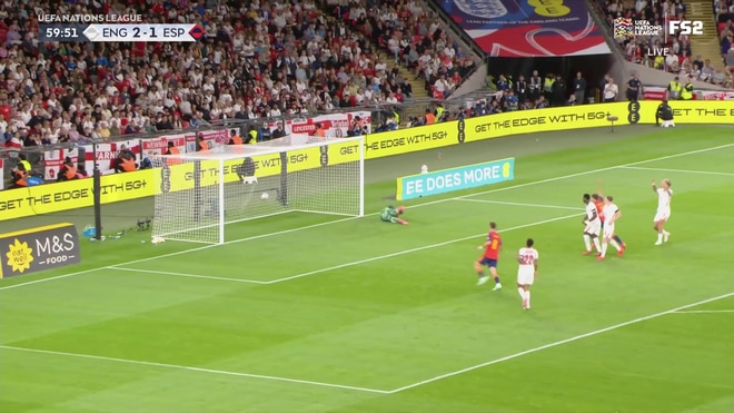 Alex Baena drills a strike from distance to level Spain