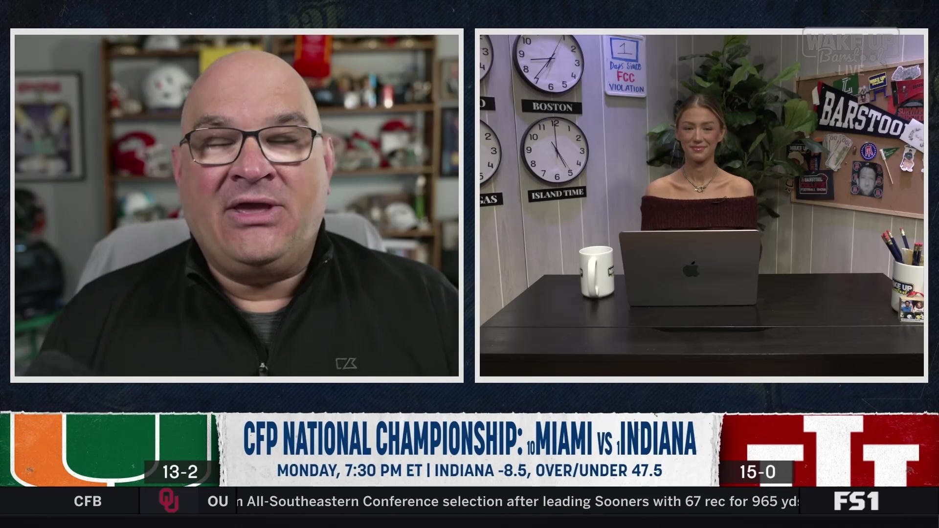 Chris Fallica breaks down Miami vs Indiana CFP National Championship spread